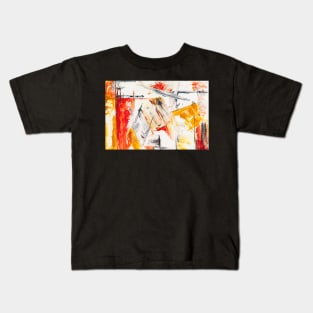 Abstract Painting With Oil Colors Kids T-Shirt